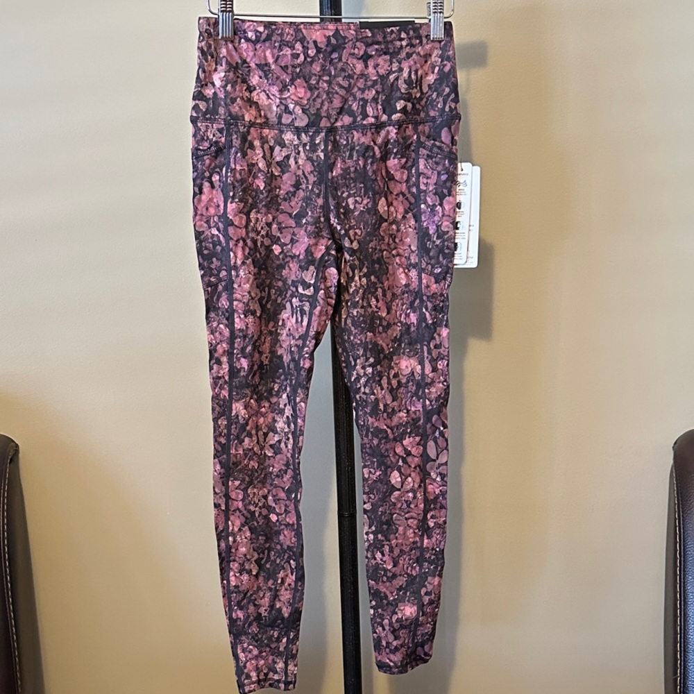 Pink and Black Patterned Leggings